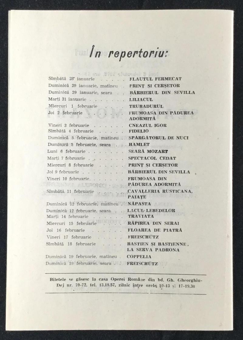 Amonastro în Aida, 27 ian. 1978 (imaginea 2 din 2)