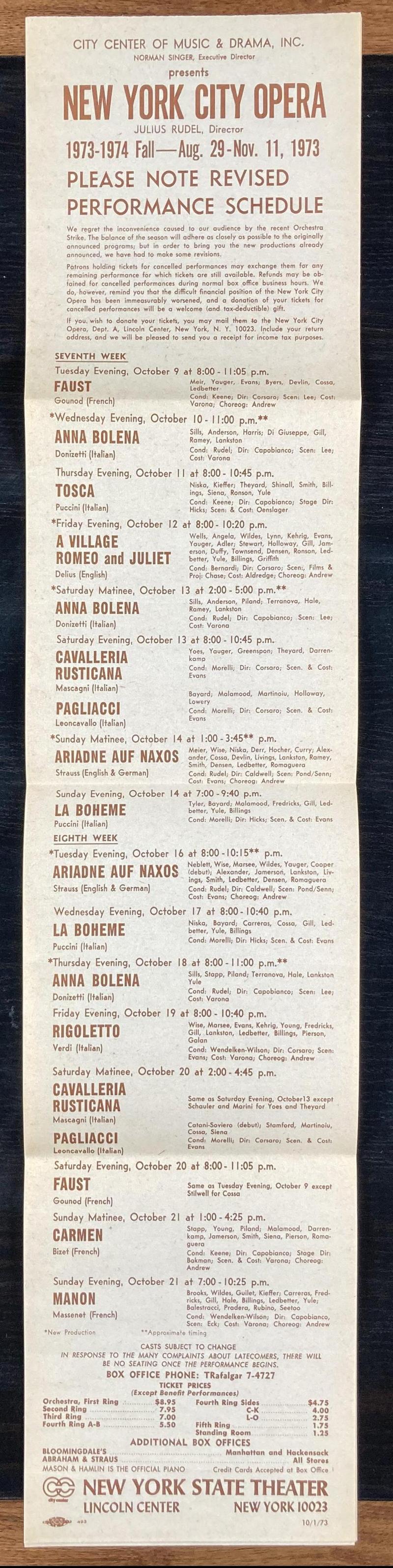 Tonio în Paiațe, 13 oct. 1973