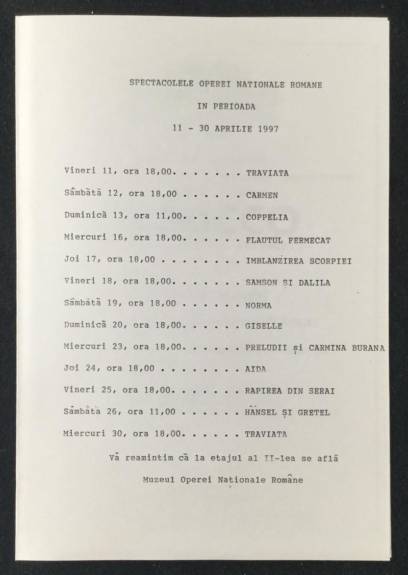 Nabucco în Nabucco, 10 apr. 1997 (imaginea 3 din 3)