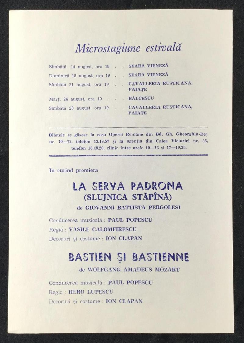 Figaro în Bărbierul din Sevilla, 12 aug. 1976 (imaginea 2 din 2)