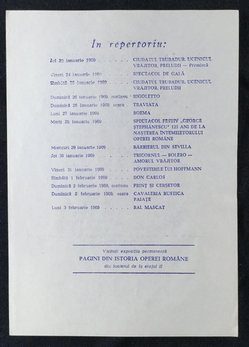 Rigoletto în Rigoletto, 19 ian. 1969 (imaginea 2 din 2)