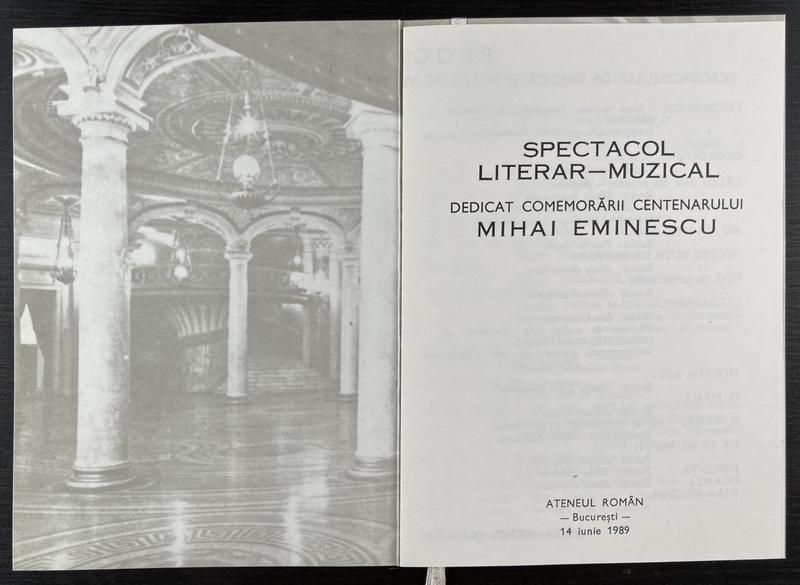 Concert Eminescu la Ateneu, 14 iun. 1989 (imaginea 1 din 2)