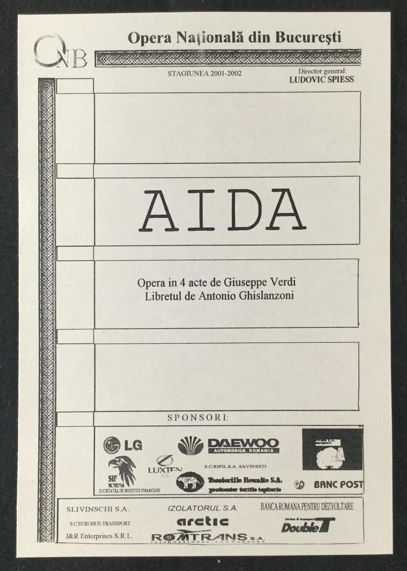 Amonastro în Aida, 4 nov. 2001 (imaginea 2 din 2)