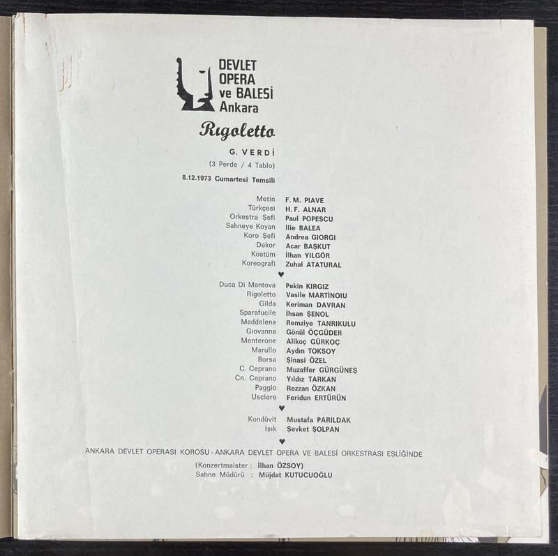 Rigoletto în Rigoletto, 8 dec. 1973 (imaginea 1 din 2)
