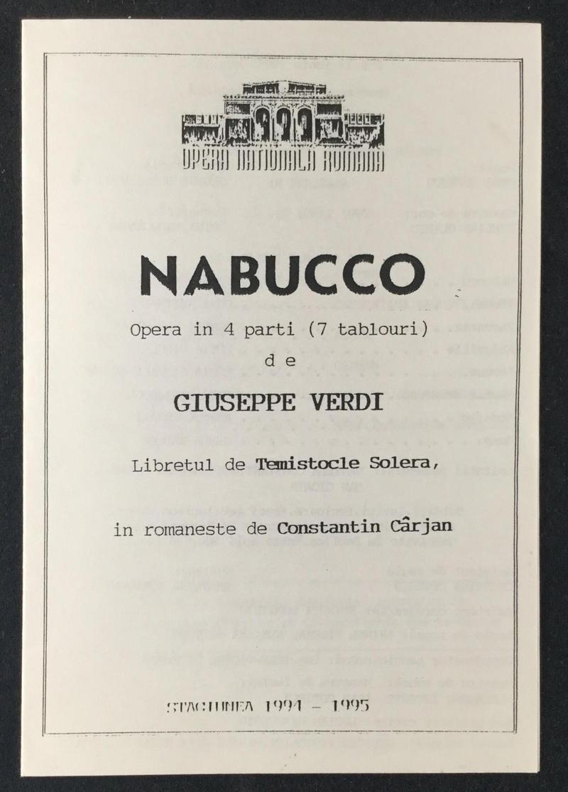 Nabucco în Nabucco, 22 iun. 1995 (imaginea 2 din 3)