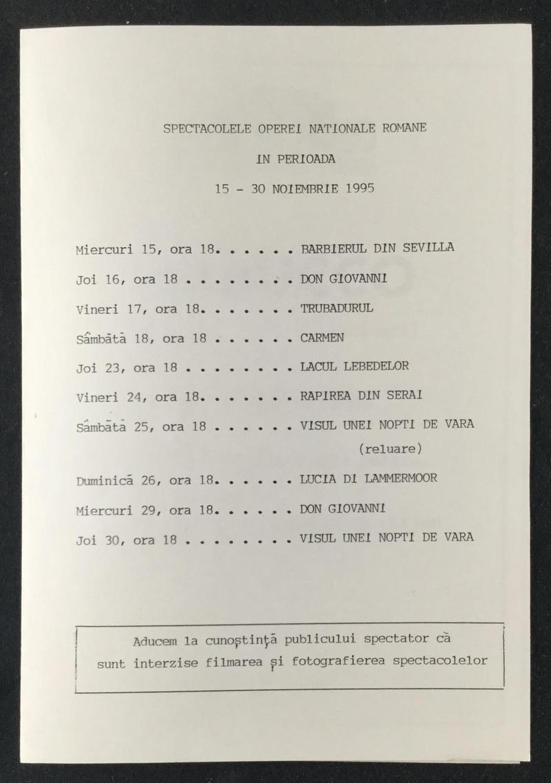 Nabucco în Nabucco, 9 nov. 1995 (imaginea 3 din 3)