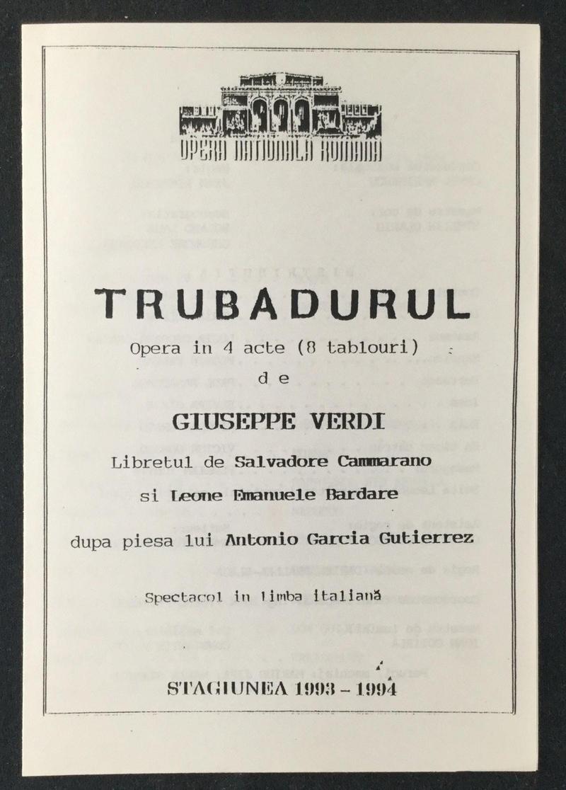 Contele de Luna în Trubadurul, 26 nov. 1993 (imaginea 2 din 3)