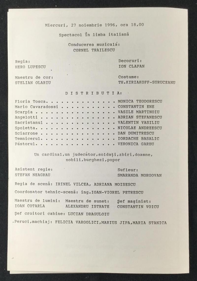 Scarpia în Tosca, 27 nov. 1996 (imaginea 1 din 3)