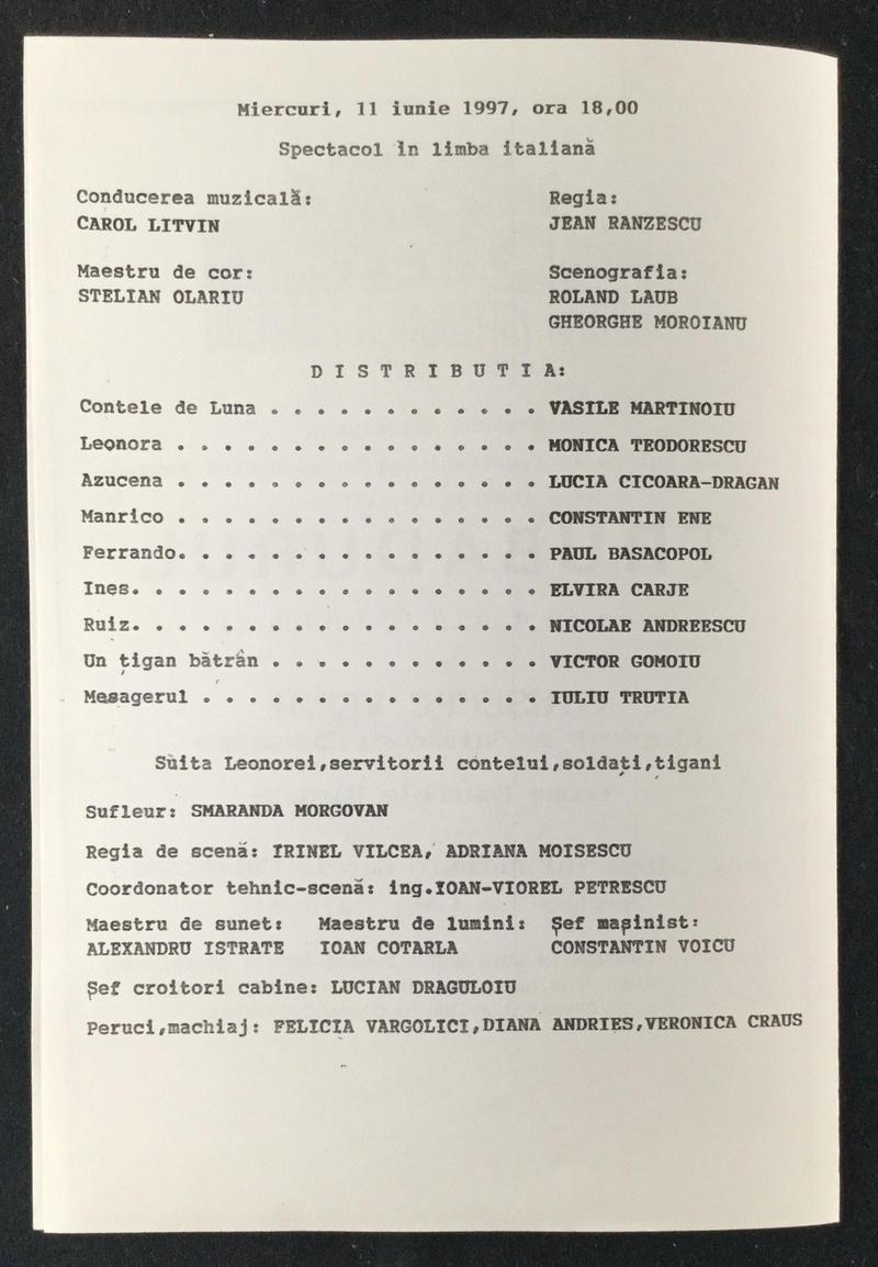Contele de Luna în Trubadurul, 11 iun. 1997 (imaginea 1 din 3)