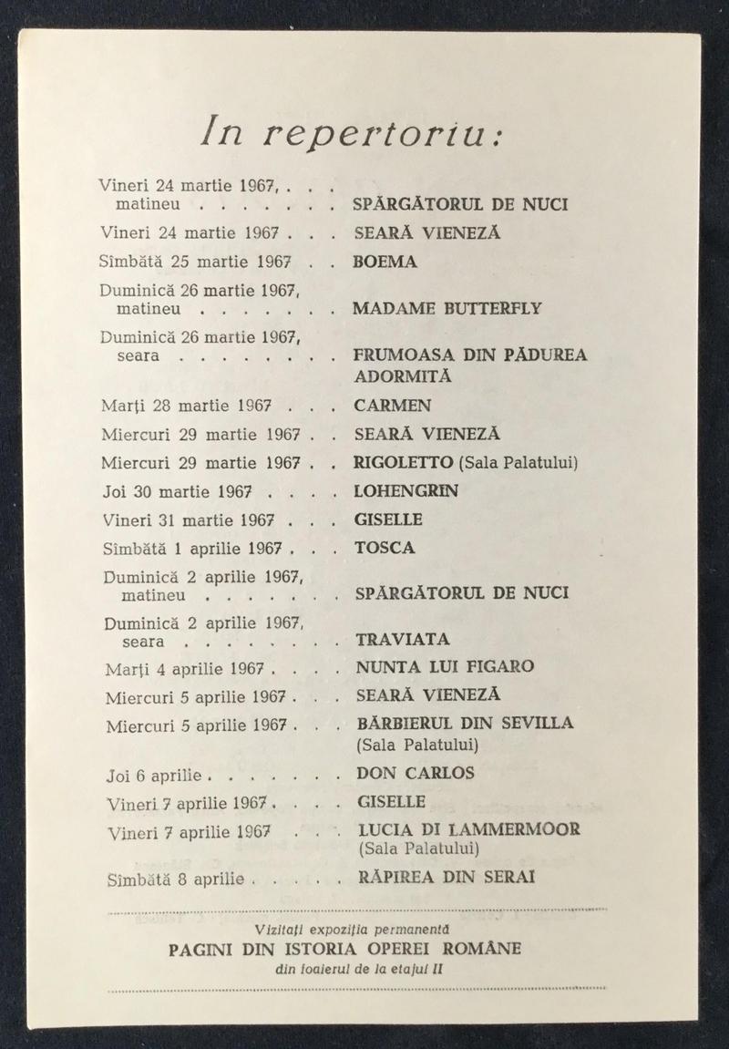 Rodrigo în Don Carlo, 23 mar. 1967 (imaginea 2 din 2)
