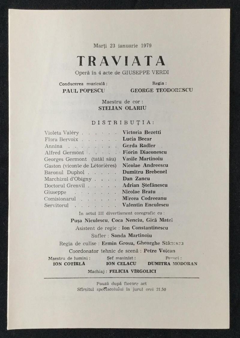Giorgio Germont în Traviata, 23 ian. 1979 (imaginea 1 din 2)