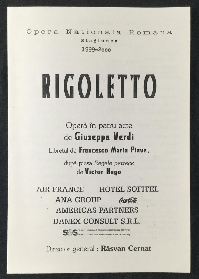 Rigoletto în Rigoletto, 17 oct. 1999 (imaginea 2 din 3)