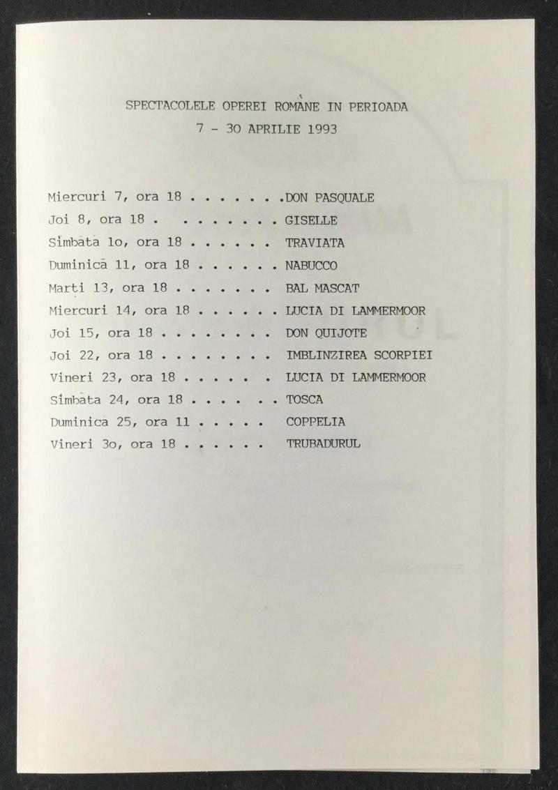 Contele de Luna în Trubadurul, 6 apr. 1993 (imaginea 3 din 3)