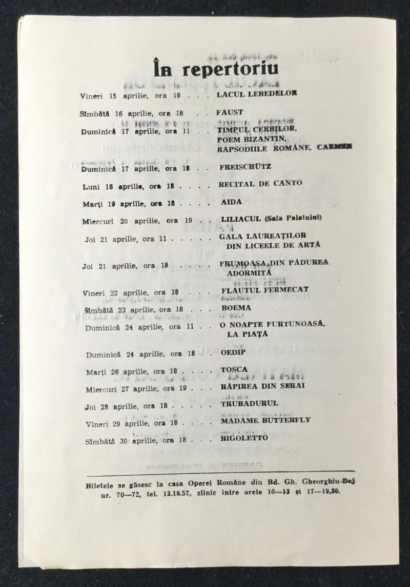 Scarpia în Tosca, 14 apr. 1983 (imaginea 2 din 2)