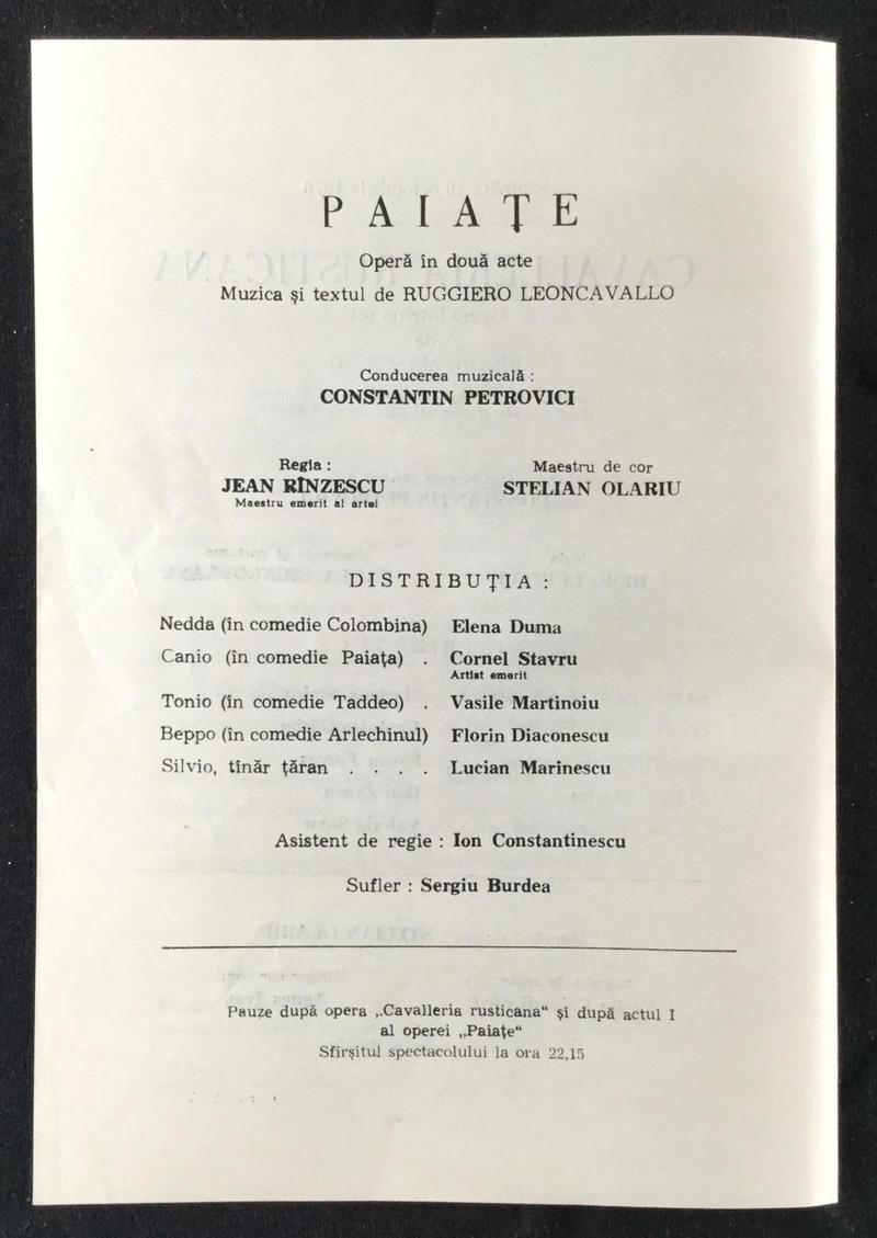 Tonio în Paiațe, 16 oct. 1976 (imaginea 2 din 2)