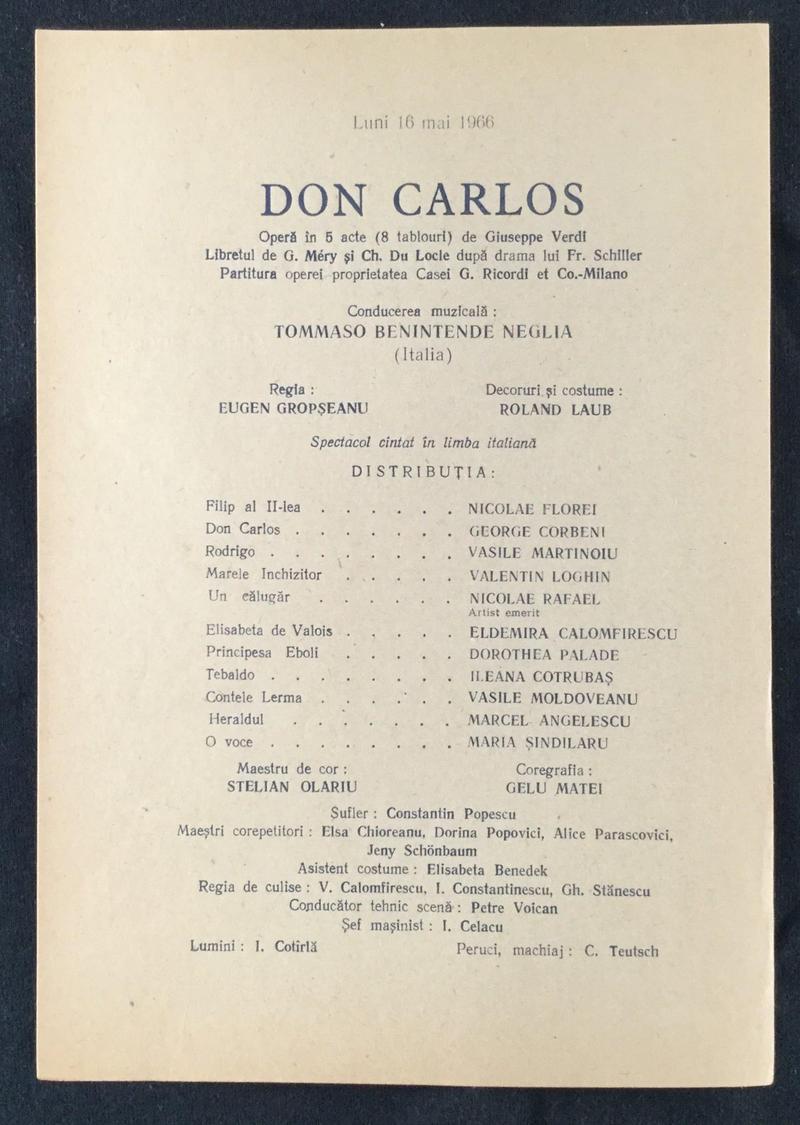 Rodrigo în Don Carlo, 16 mai 1966 (imaginea 1 din 2)