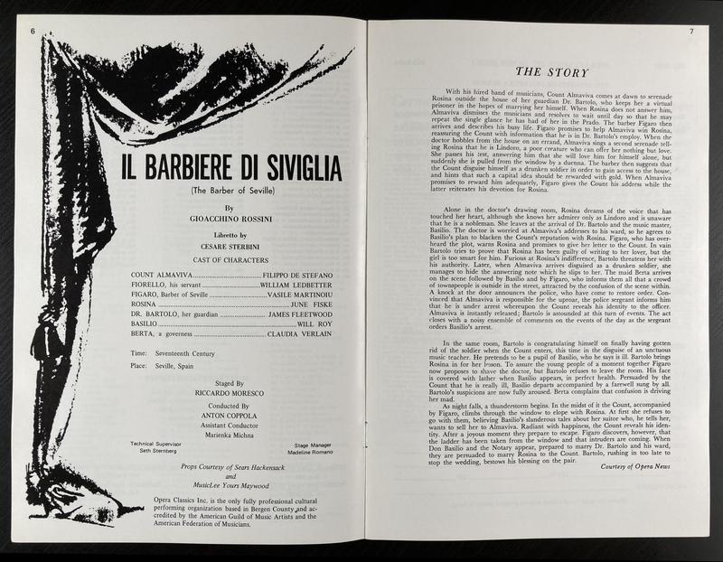 Figaro în Bărbierul din Sevilla, 9 feb. 1974 (imaginea 2 din 2)