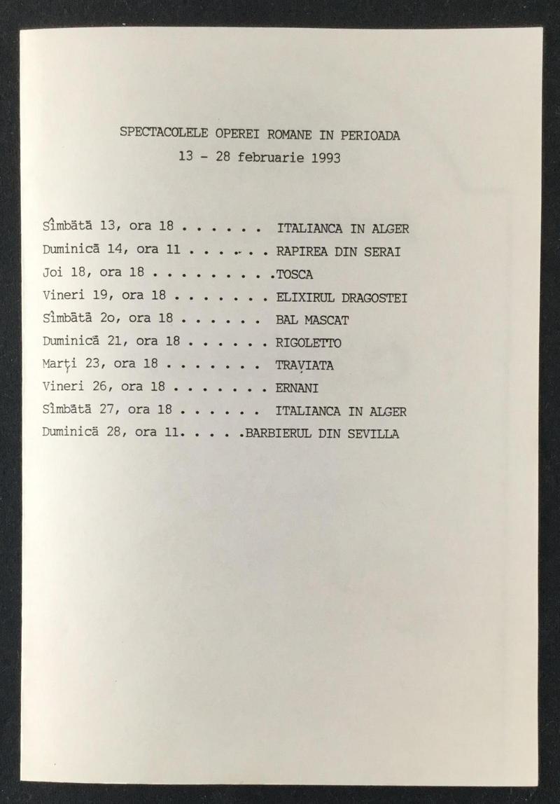 Nabucco în Nabucco, 12 feb. 1993 (imaginea 3 din 3)