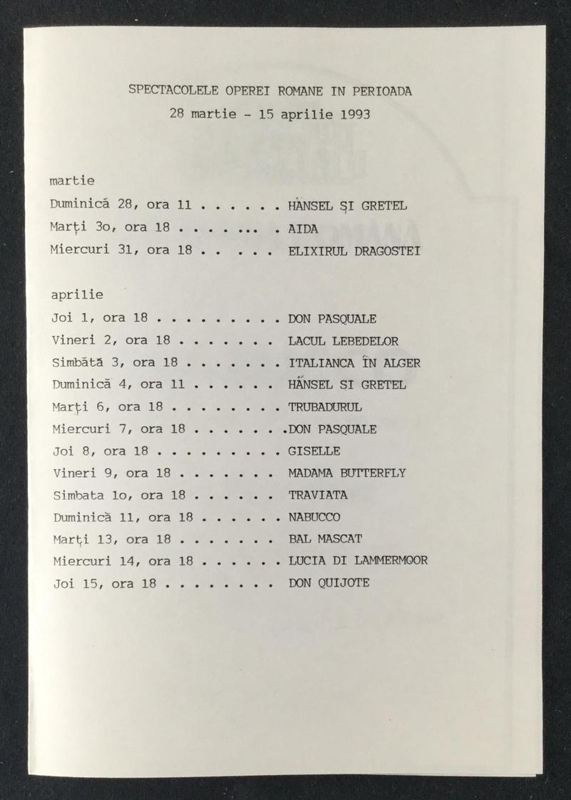 Nabucco în Nabucco, 27 mar. 1993 (imaginea 3 din 3)