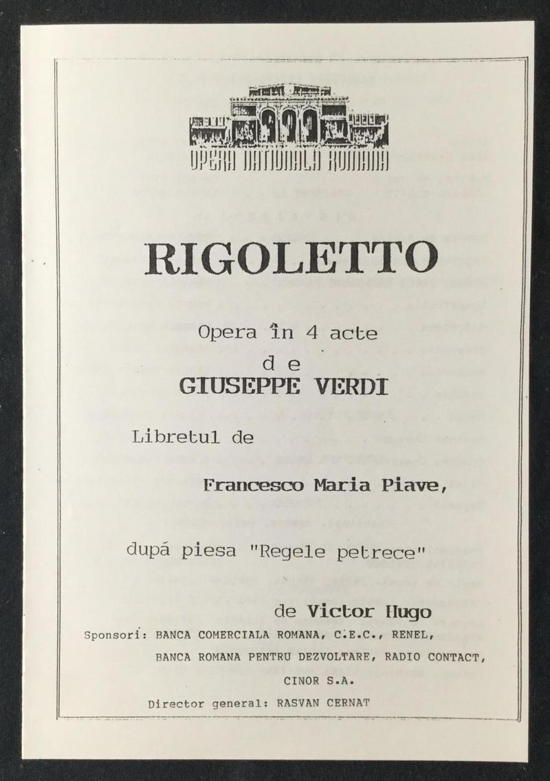 Rigoletto în Rigoletto, 25 nov. 1998 (imaginea 2 din 3)