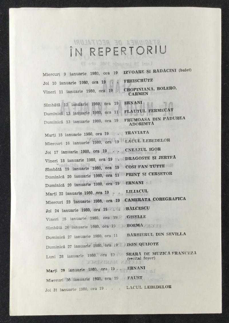 Scarpia în Tosca, 8 ian. 1980 (imaginea 2 din 2)