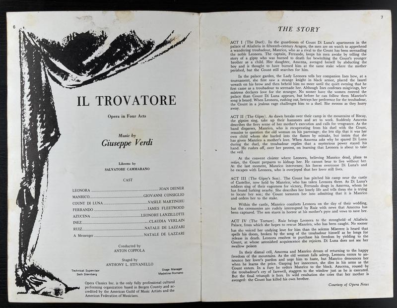 Contele de Luna în Trubadurul, 9 mar. 1974 (imaginea 2 din 2)