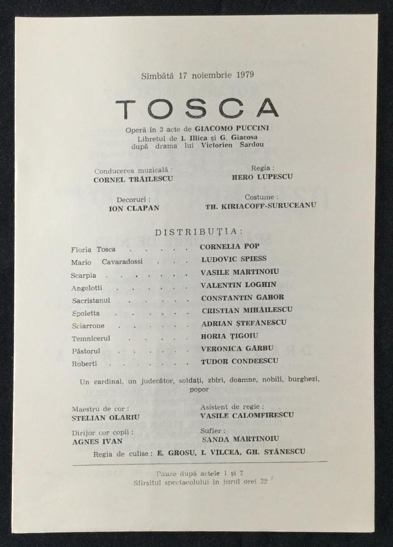 Scarpia în Tosca, 17 nov. 1979 (imaginea 1 din 2)