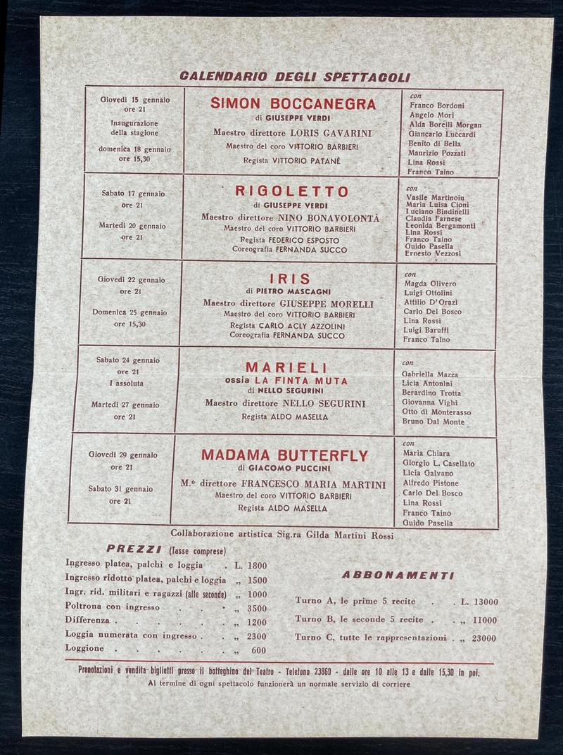 Rigoletto în Rigoletto, 20 ian. 1970 (imaginea 2 din 2)