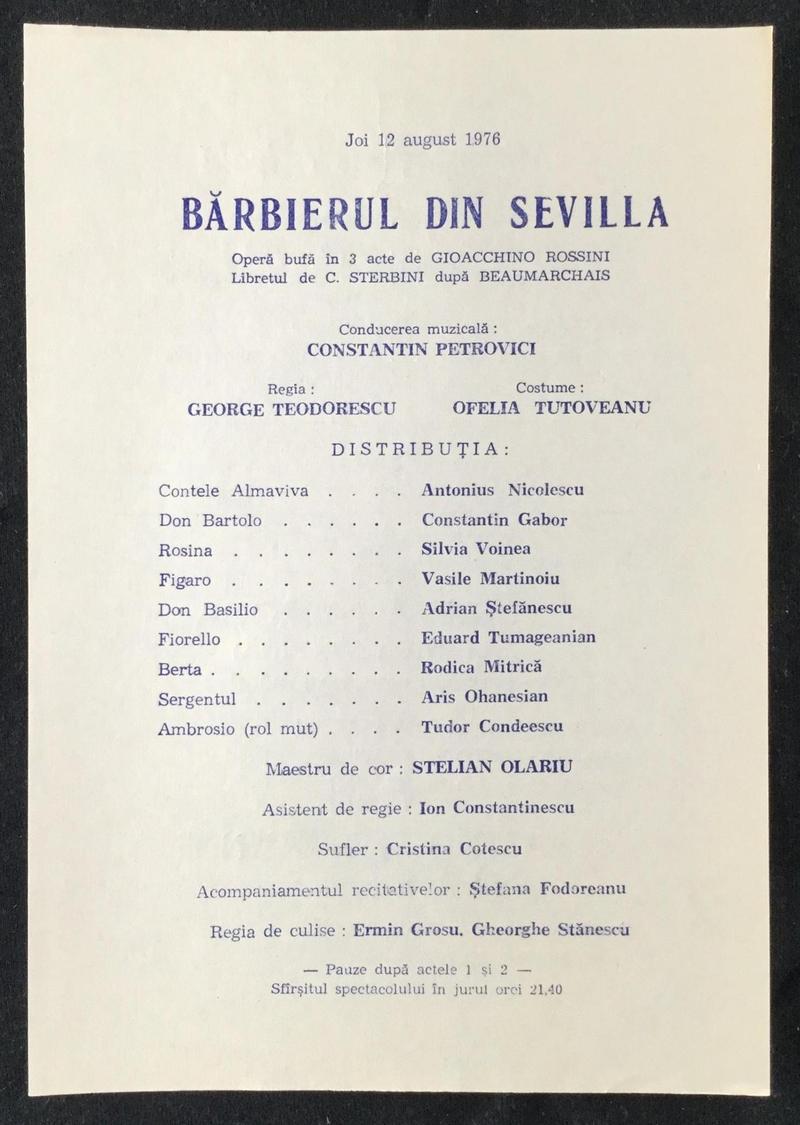 Figaro în Bărbierul din Sevilla, 12 aug. 1976 (imaginea 1 din 2)