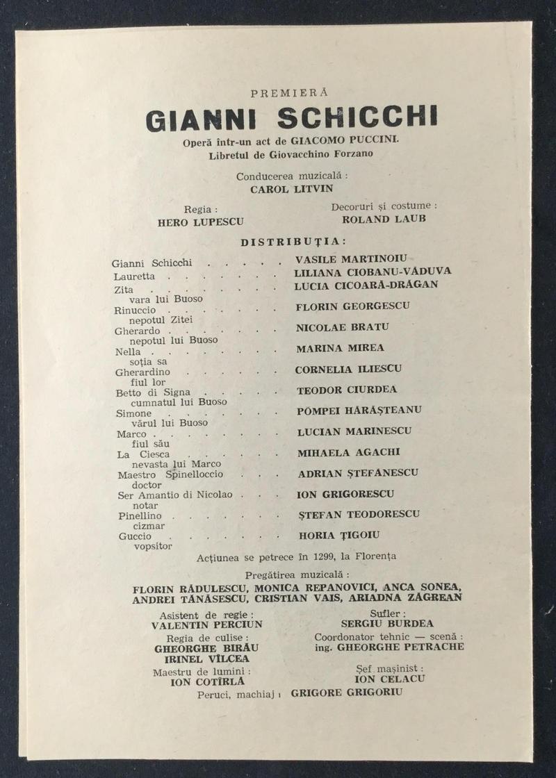 Gianni Schicchi în Gianni Schicchi, 30 mai 1986 (imaginea 1 din 2)