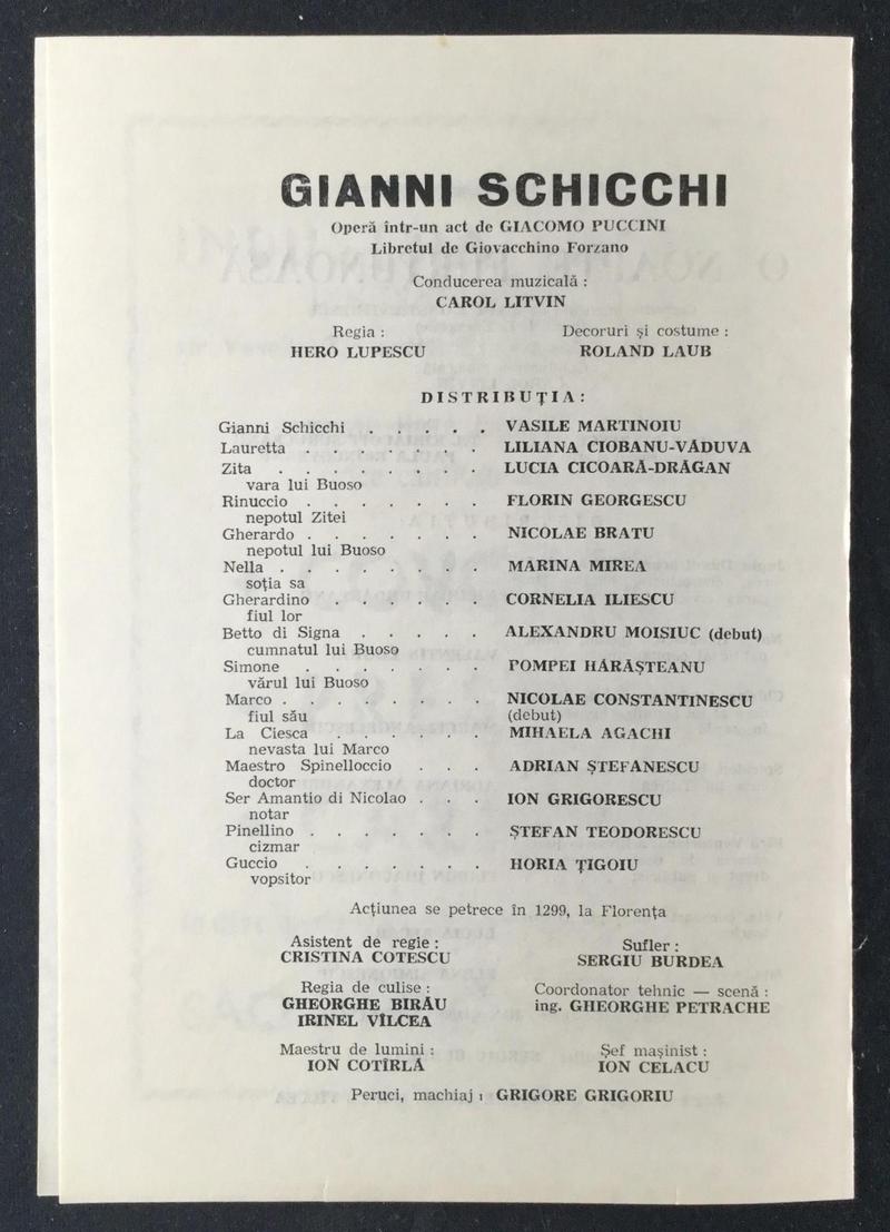 Gianni Schicchi în Gianni Schicchi, 24 sept. 1986 (imaginea 2 din 2)