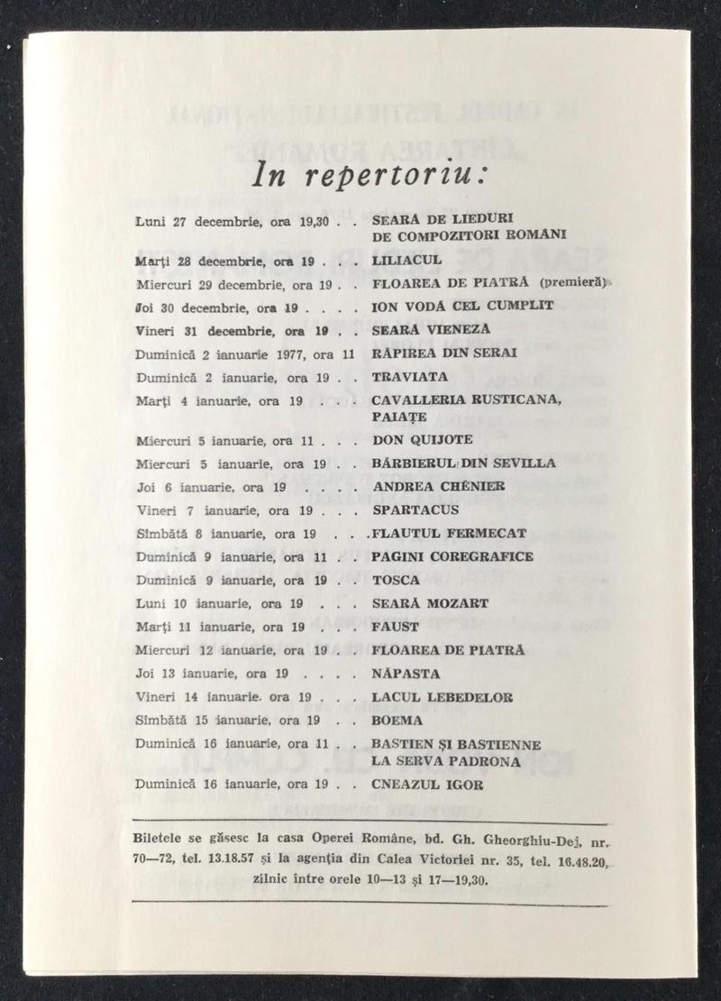 Escamilio în Carmen, 25 dec. 1976 (imaginea 2 din 2)