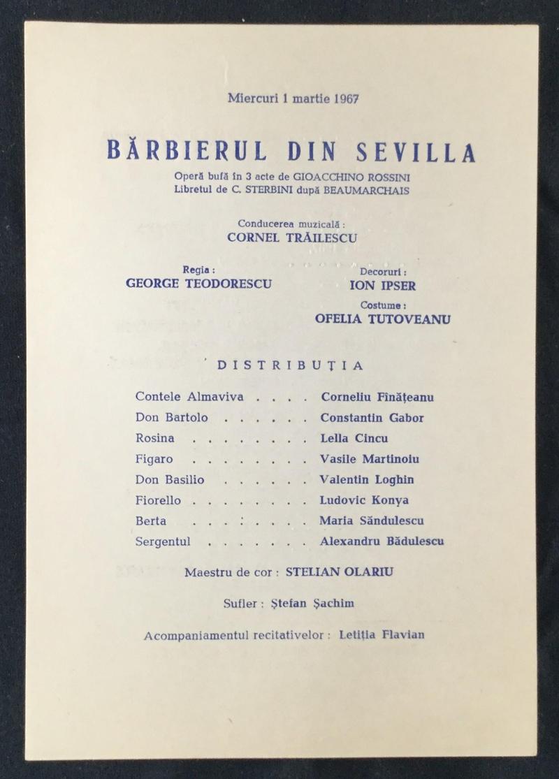 Figaro în Bărbierul din Sevilla, 1 mar. 1967 (imaginea 1 din 2)