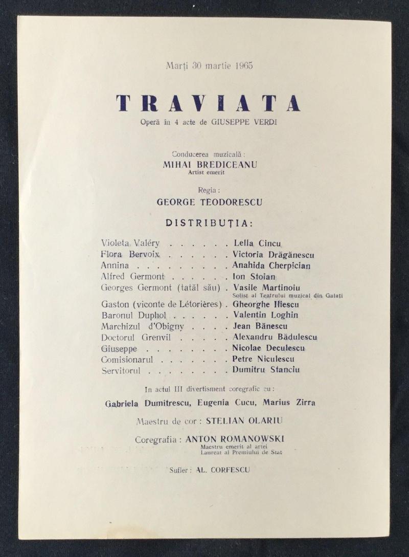 Giorgio Germont în Traviata, 30 mar. 1965 (imaginea 1 din 2)