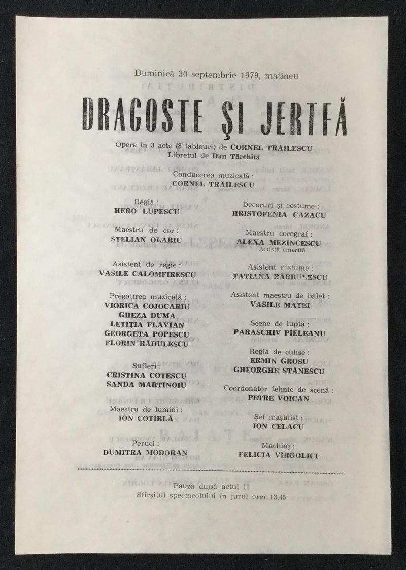 Profesor Lazăr în Dragoste și jertfă, 30 sept. 1979 (imaginea 1 din 3)