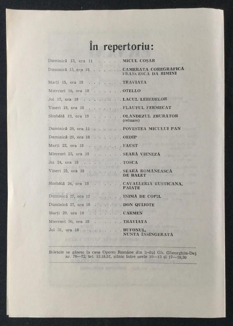 Don Carlo în Ernani, 12 oct. 1985 (imaginea 2 din 2)