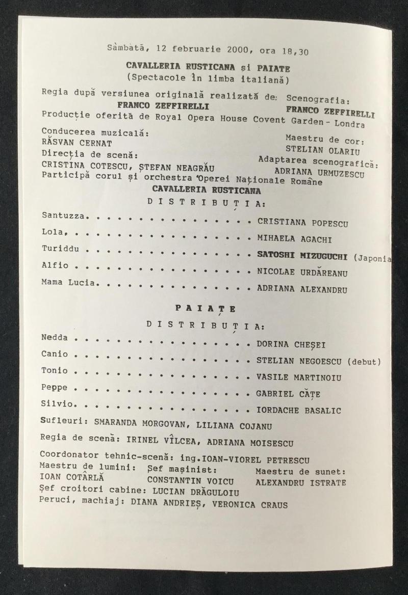 Tonio în Paiațe, 12 feb. 2000 (imaginea 1 din 3)