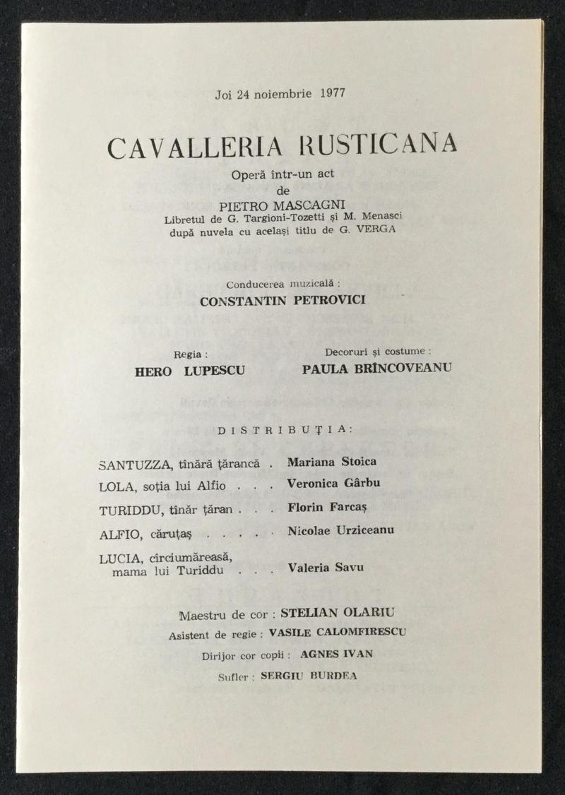 Tonio în Paiațe, 24 nov. 1977 (imaginea 1 din 3)