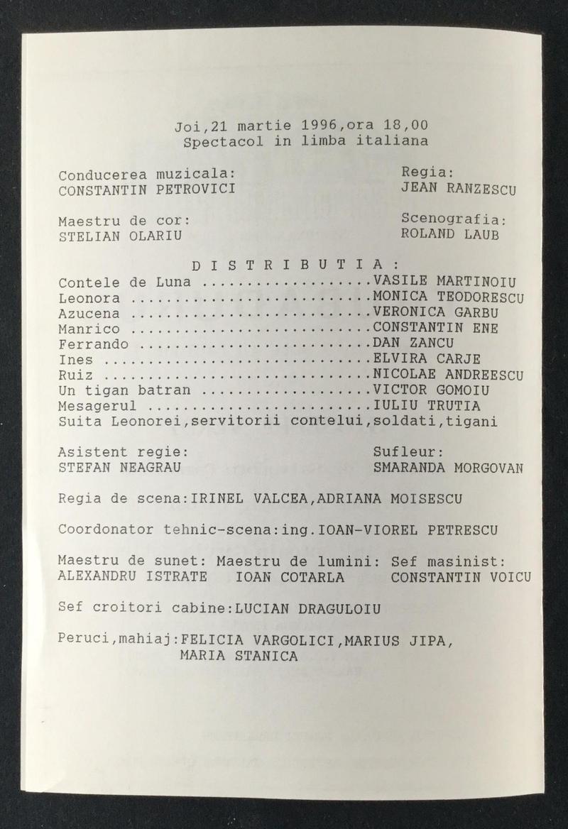 Contele de Luna în Trubadurul, 21 mar. 1996 (imaginea 1 din 3)
