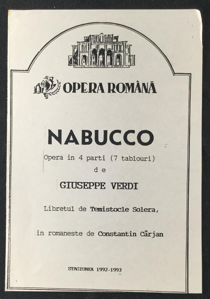 Nabucco în Nabucco, 24 iun. 1993 (imaginea 2 din 2)