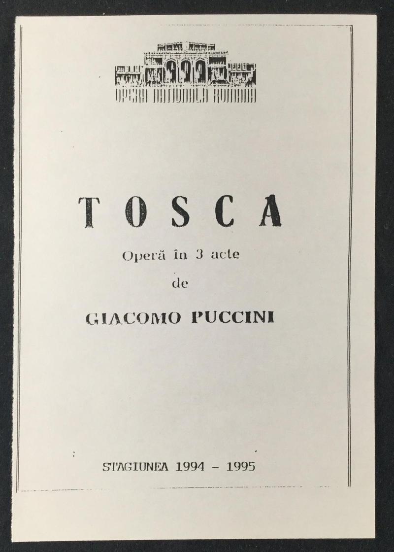 Scarpia în Tosca, 19 ian. 1995 (imaginea 2 din 2)