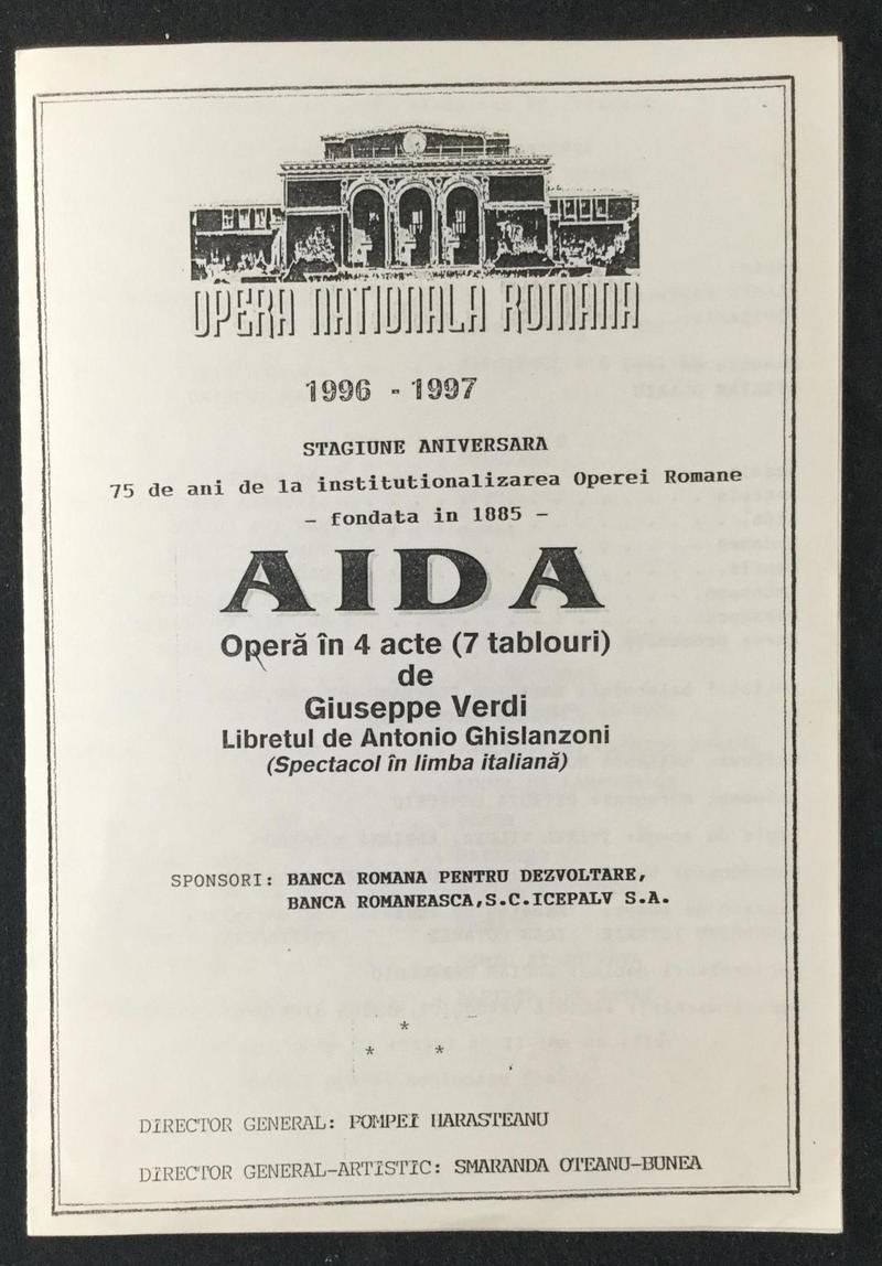 Amonastro în Aida, 28 dec. 1996 (imaginea 2 din 3)