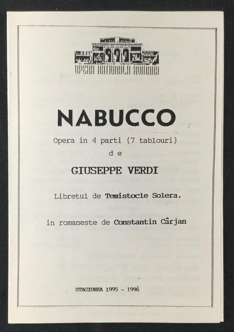 Nabucco în Nabucco, 9 nov. 1995 (imaginea 2 din 3)