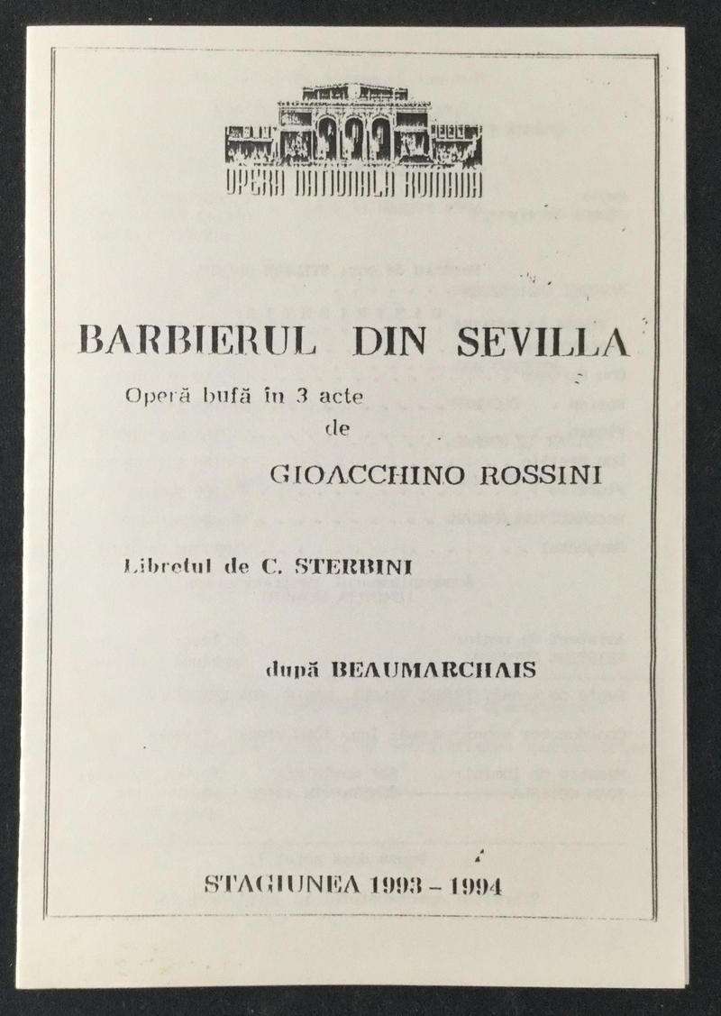 Figaro în Bărbierul din Sevilla, 23 mar. 1994 (imaginea 2 din 3)