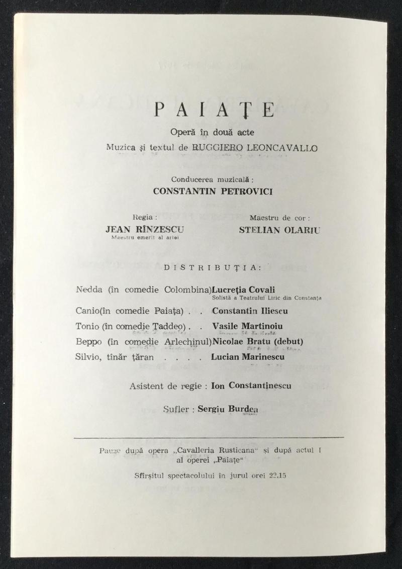 Tonio în Paiațe, 24 nov. 1977 (imaginea 2 din 3)