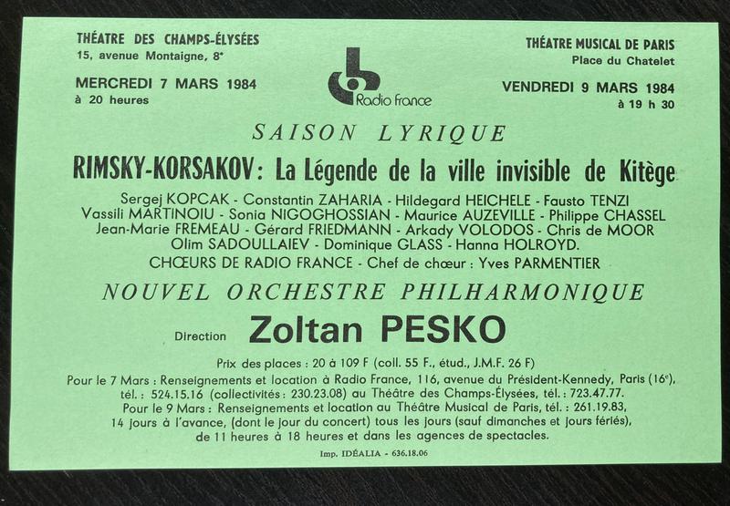 Fyodor Poyarok în Povestea orașului invizibil din Kitezh, 7 mar. 1984 (imaginea 1 din 5)