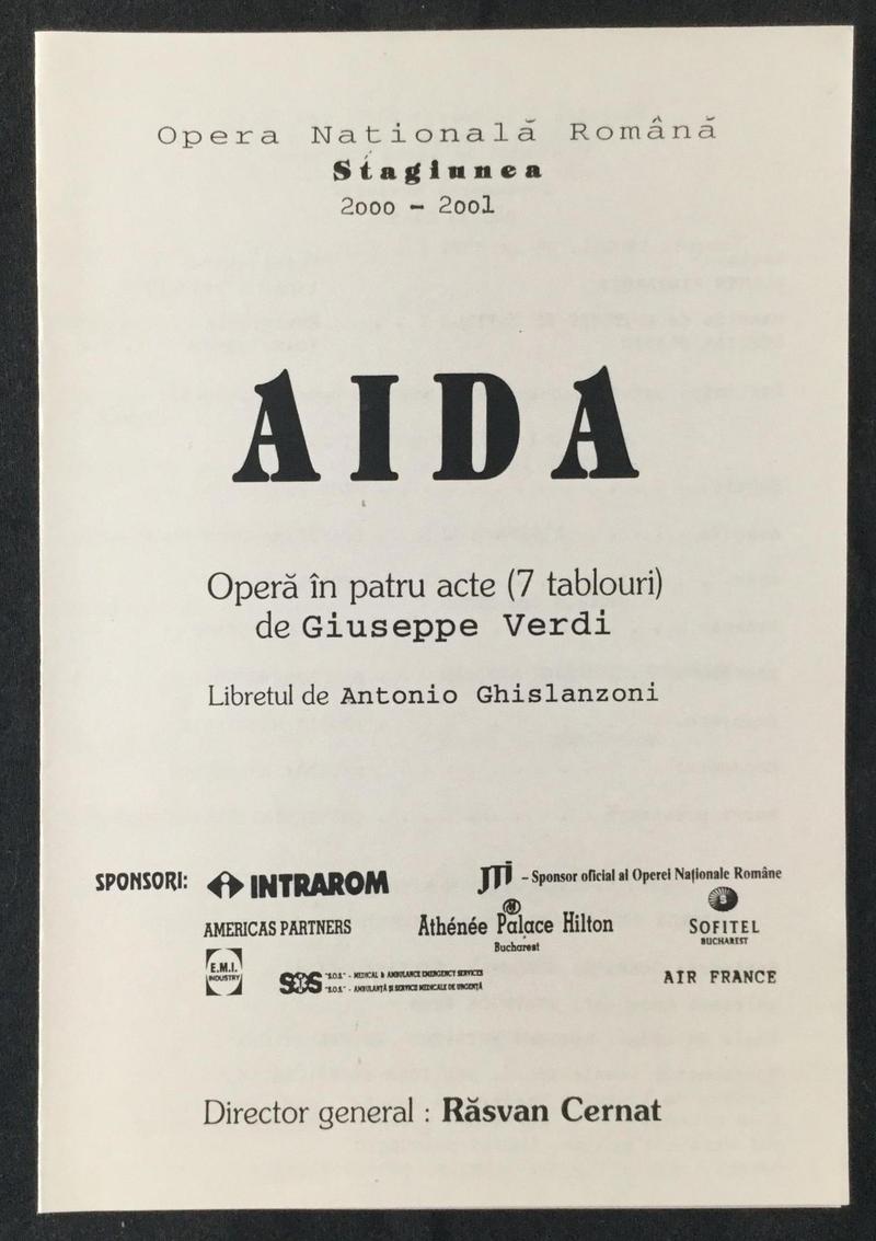 Amonastro în Aida, 3 dec. 2000 (imaginea 2 din 3)