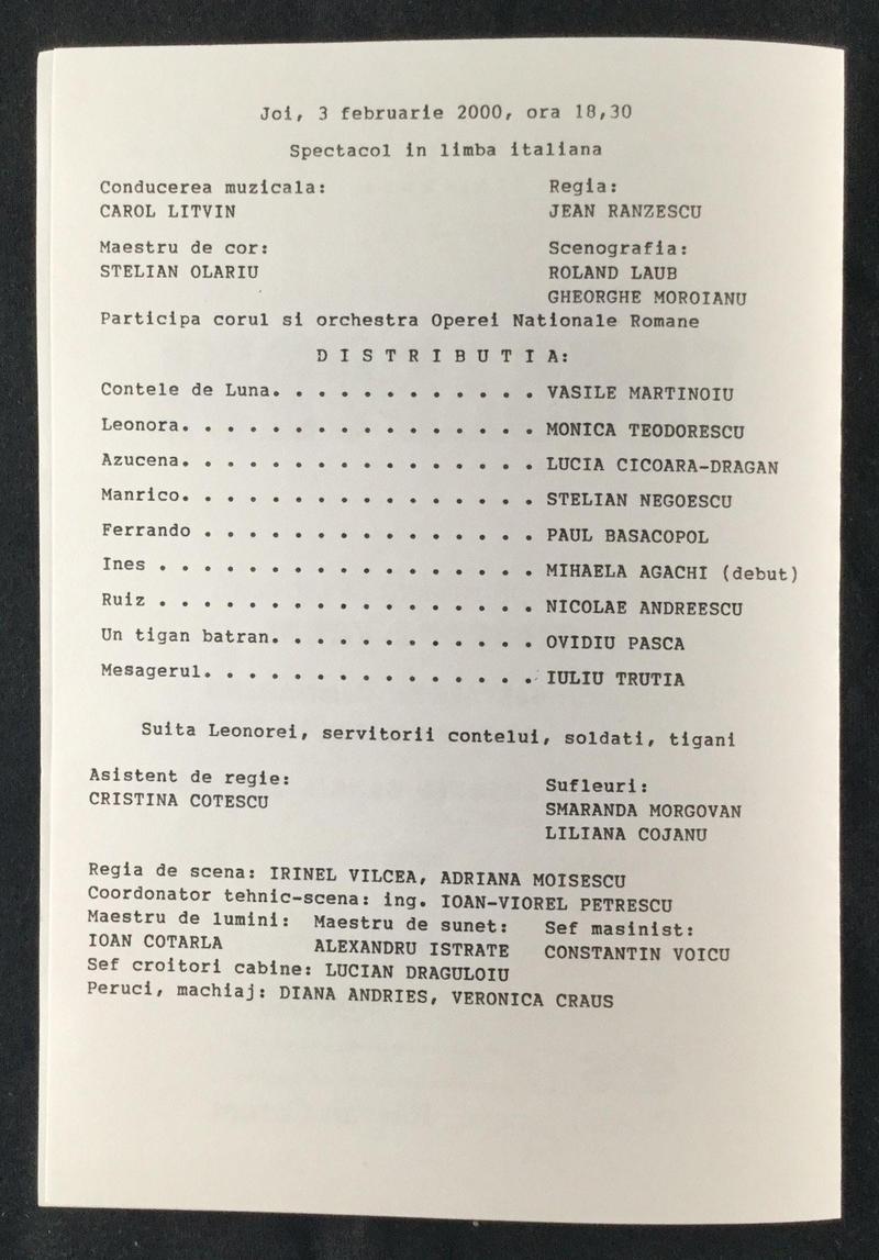 Contele de Luna în Trubadurul, 3 feb. 2000 (imaginea 1 din 3)