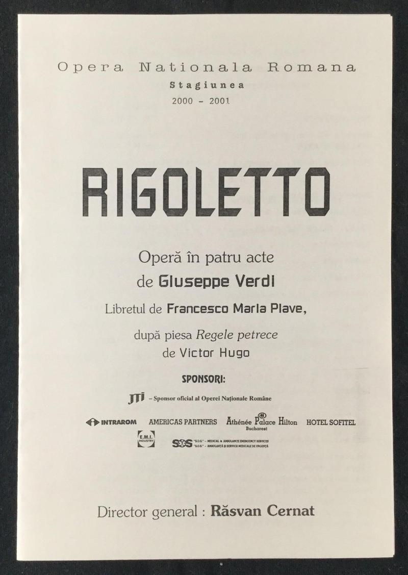 Rigoletto în Rigoletto, 20 oct. 2000 (imaginea 2 din 3)