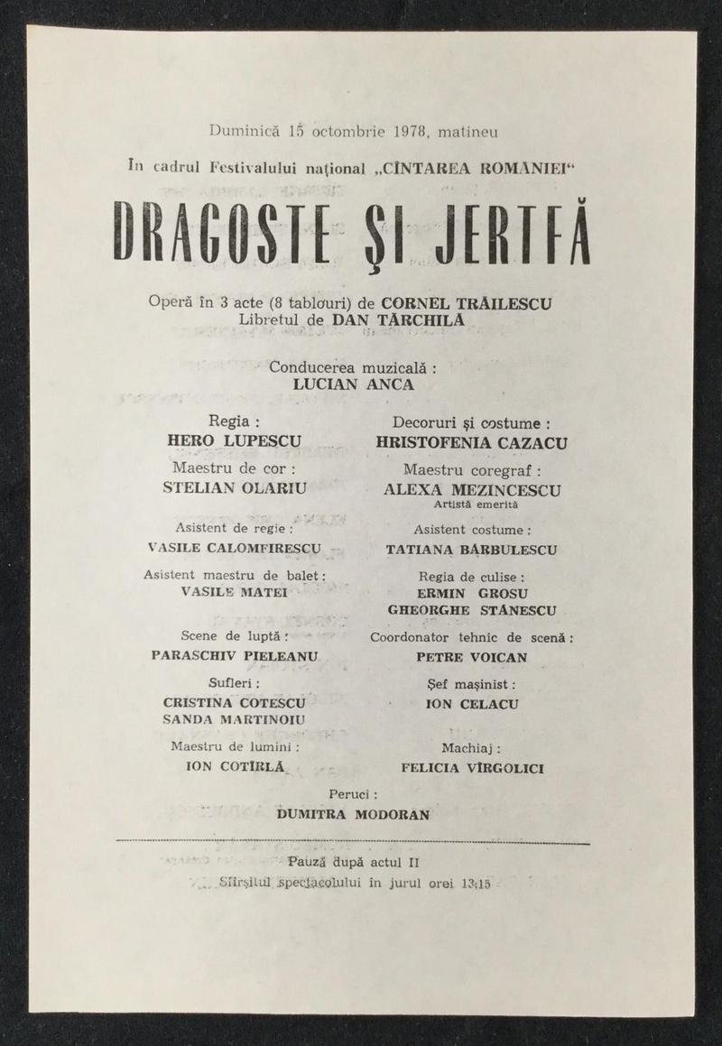 Profesor Lazăr în Dragoste și jertfă, 15 oct. 1978 (imaginea 1 din 2)